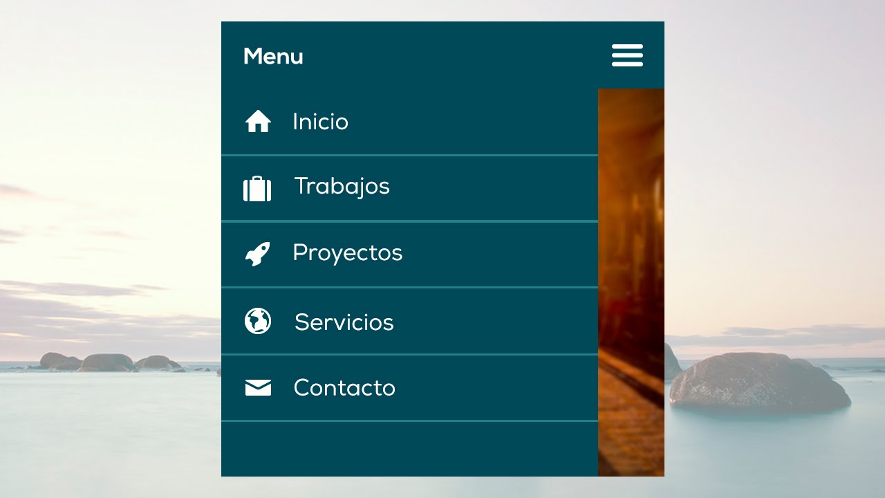 Como hacer un menú de navegación adaptable a dispositivos móviles (Responsive Design)
