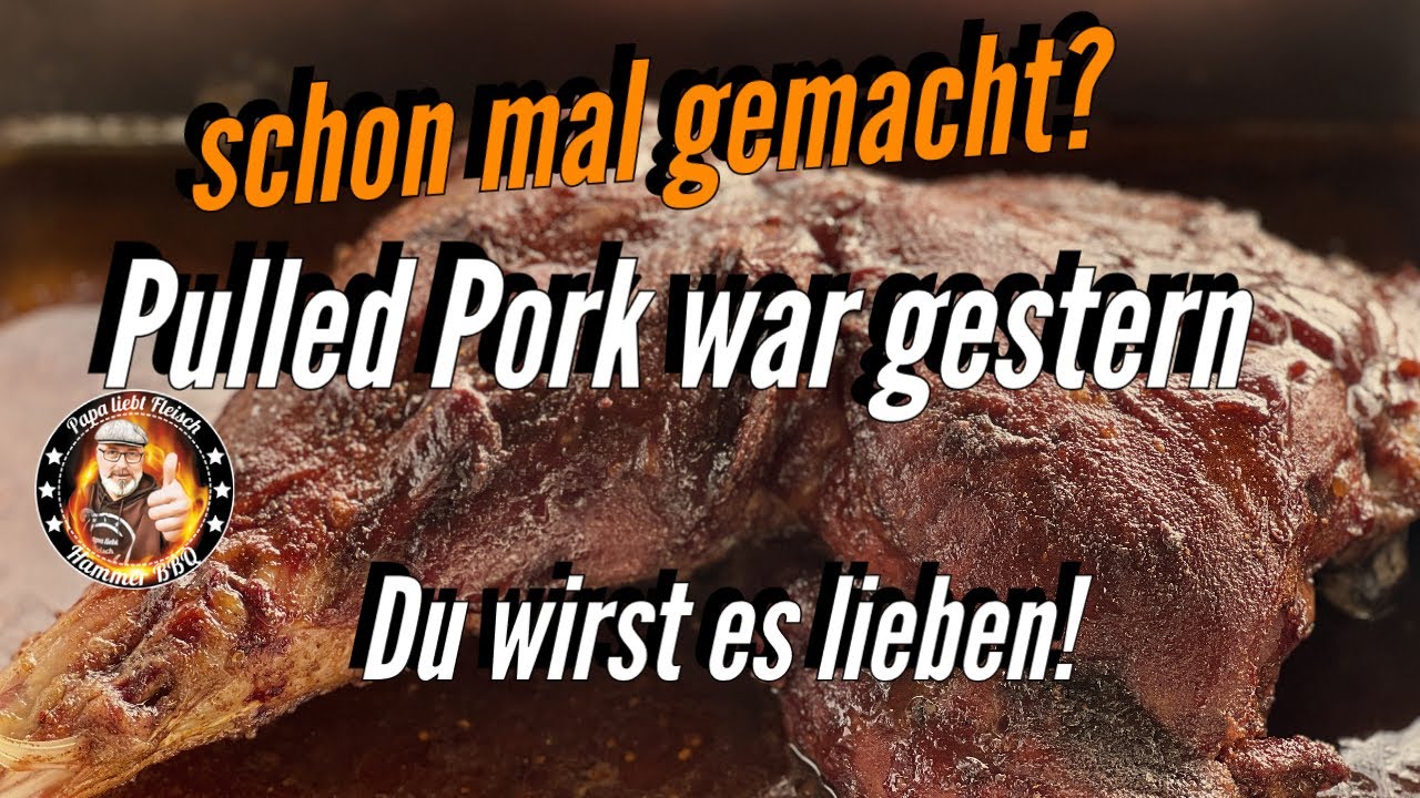 Ich mache Pulled Pute vom Pelletgrill