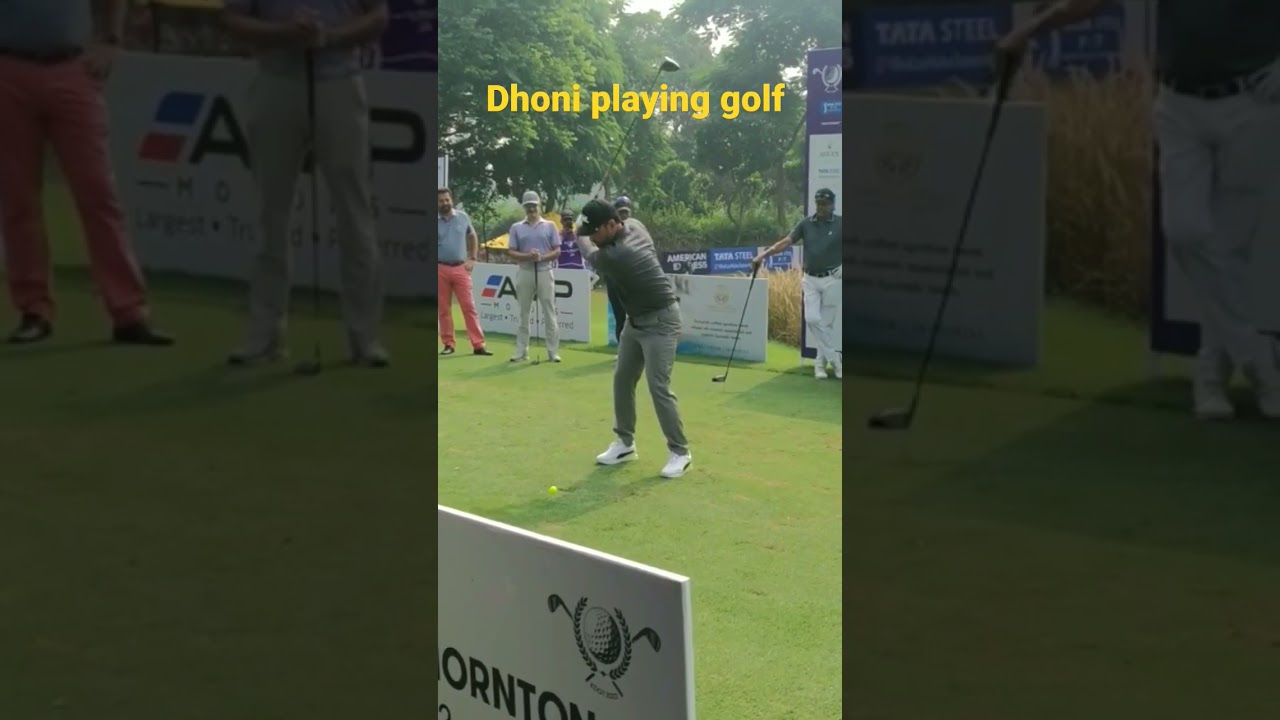 Dhoni playing golf. #trending #mahi #dhoni #dhoniforever #dhonifan #cricket #dhonifacts #india