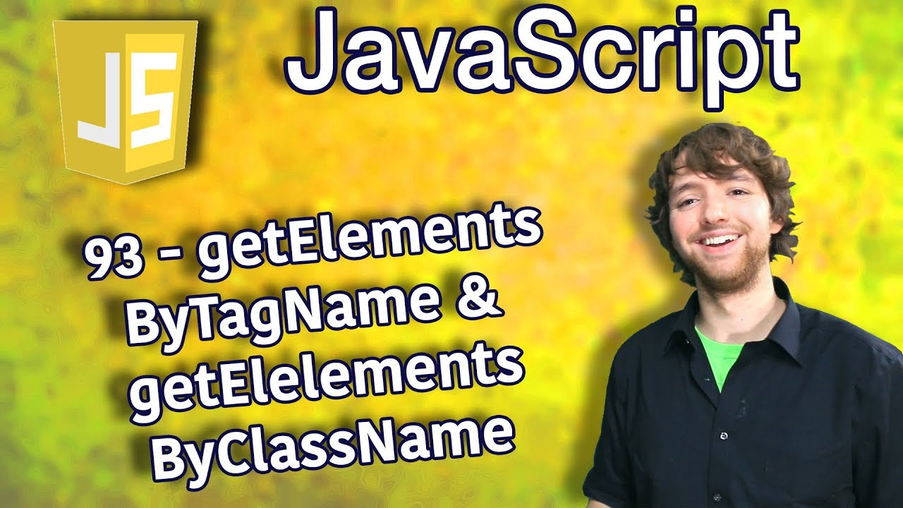 JavaScript Programming Tutorial 93 - getElementsByTagName and getElelementsByClassName