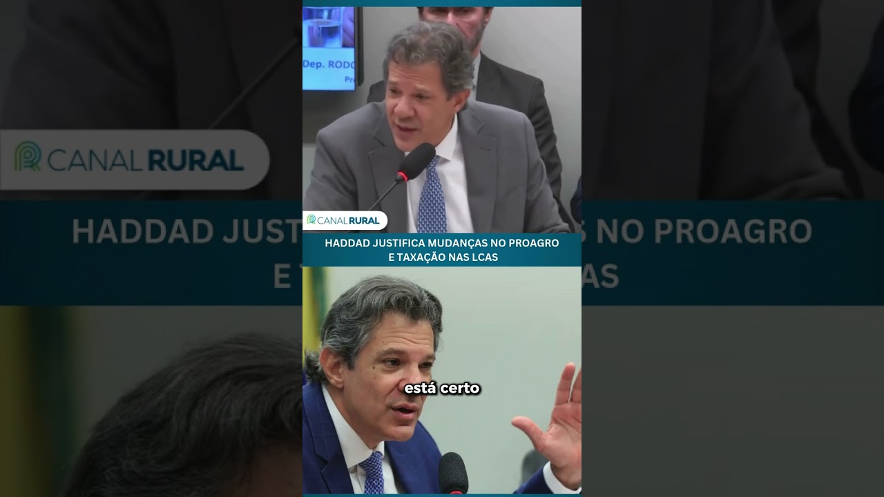 Haddad justifica mudan&ccedil;as no Proagro e taxa&ccedil;&atilde;o nas LCAs