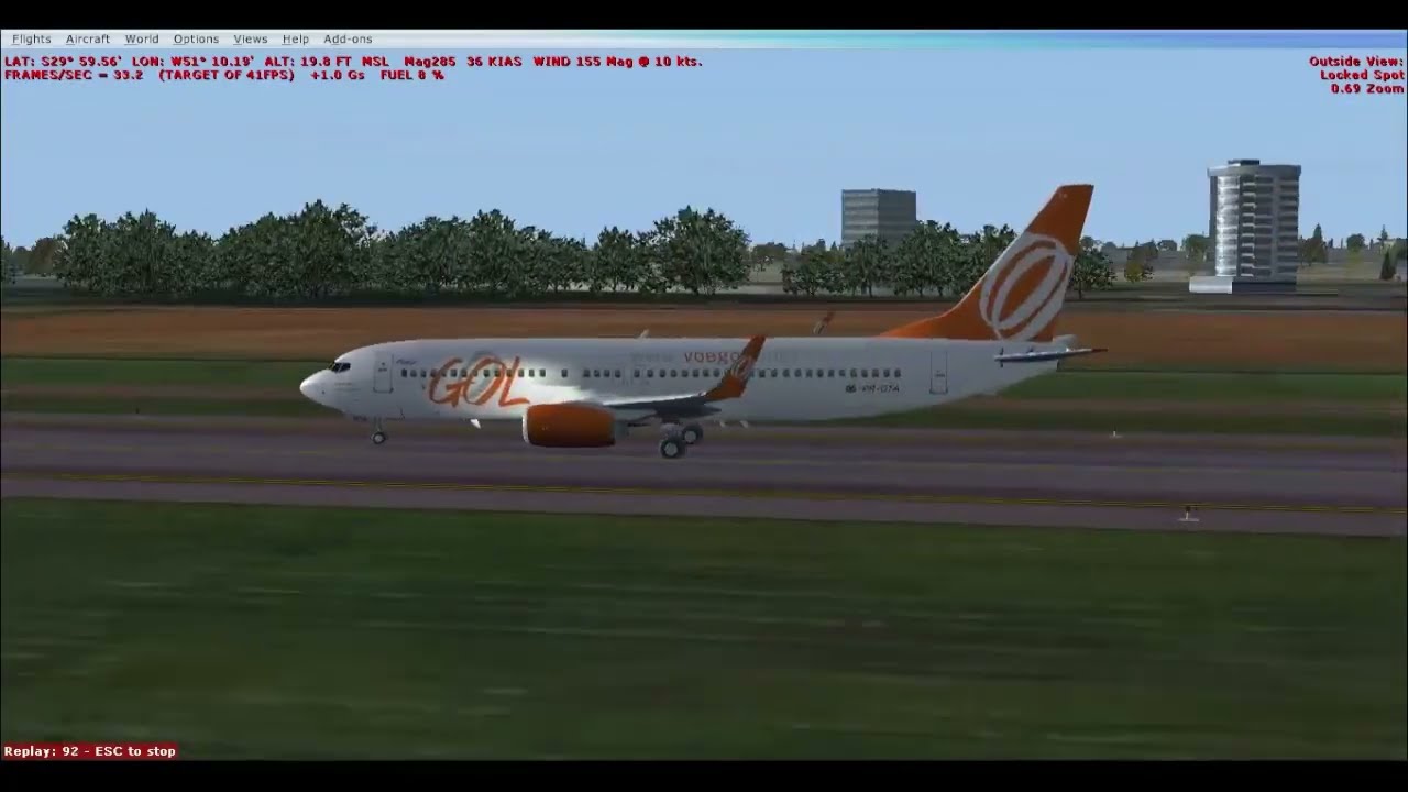 BELA APROXIMAÇÃO FINAL EM SBPA B-737-800 GOL by Cmte. JLuiz