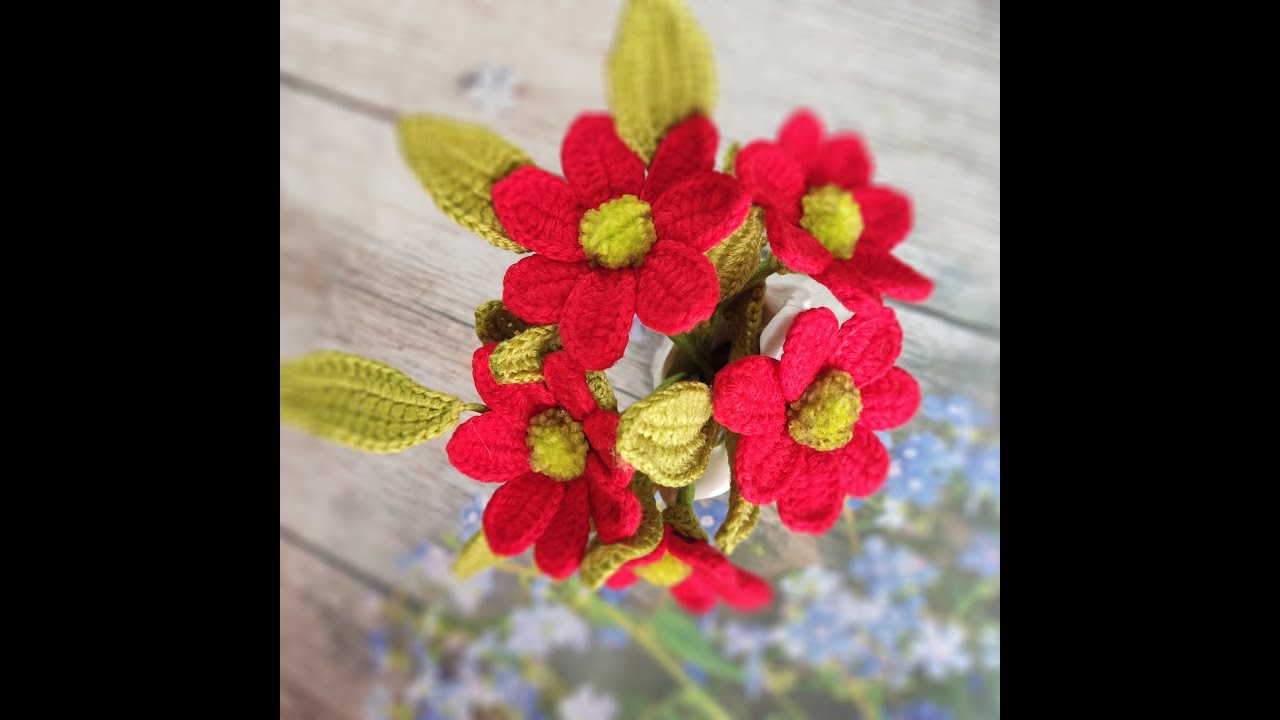 Цветок / мастер класс / вяжем крючком