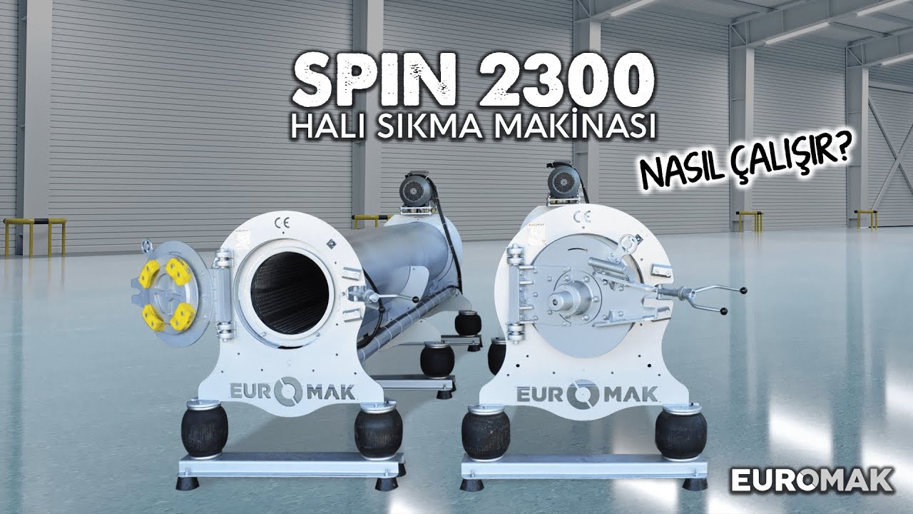 SPIN 2300 Halı Sıkma Makinası | Nasıl Çalışır? | Euromak Makina