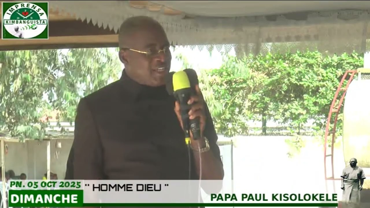 MESSAGE DE PAPA PAUL KISOLOKELE DIMANCHE 05 OCTOBRE 2025 REP  DU CONGO