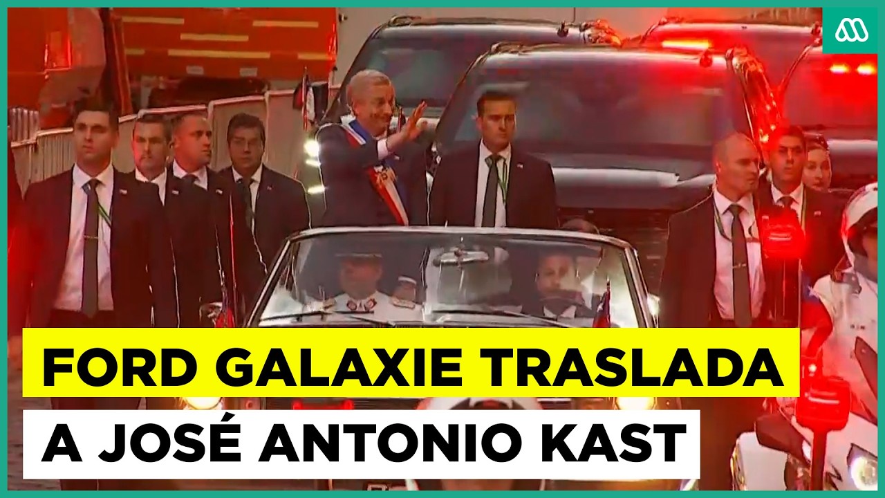 Ford Galaxie traslada al presidente José Antonio Kast