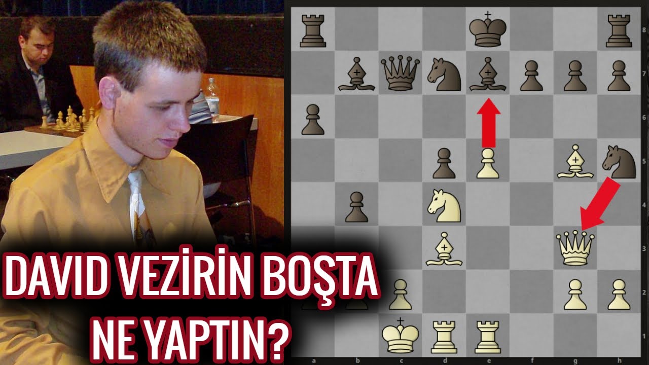 DAVID VEZİRİ BOŞTAYKEN PİYONUNU S&Uuml;R&Uuml;YOR, SONRASI İNANILMAZ!!