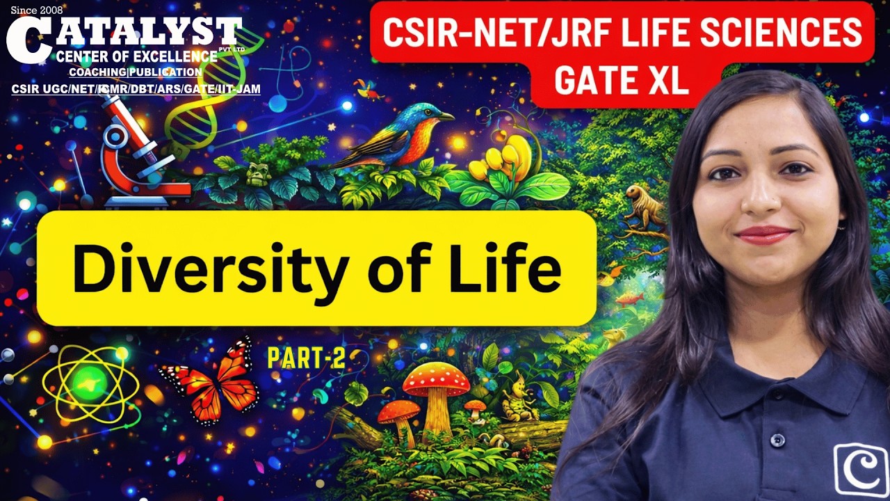 Diversity Of LIfe - Part -2| Taxonomy & Systematics | CSIR NET  Life sciences