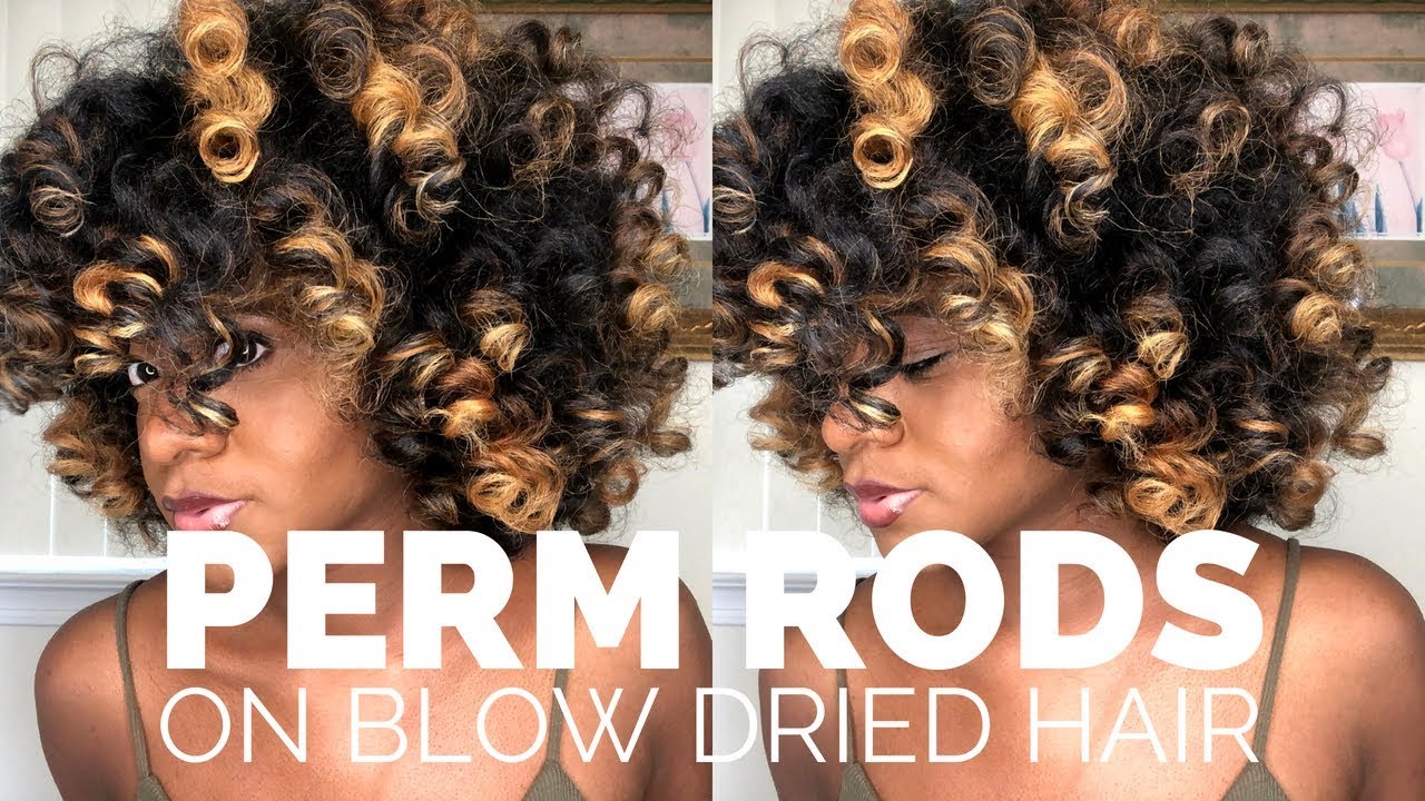 Perm Rod Set on Natural Hair