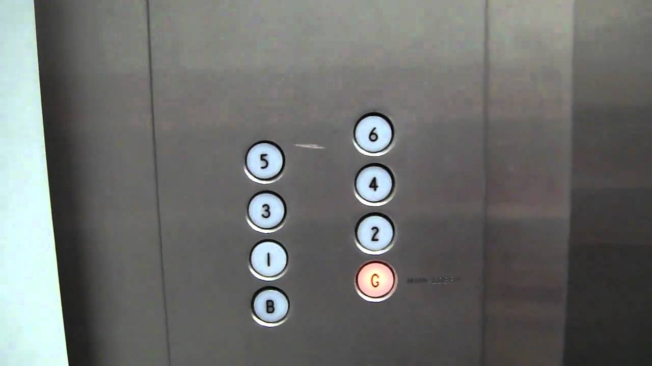 Yellow Haughton elevators @ URMC Rochester NY w/ Jimster586