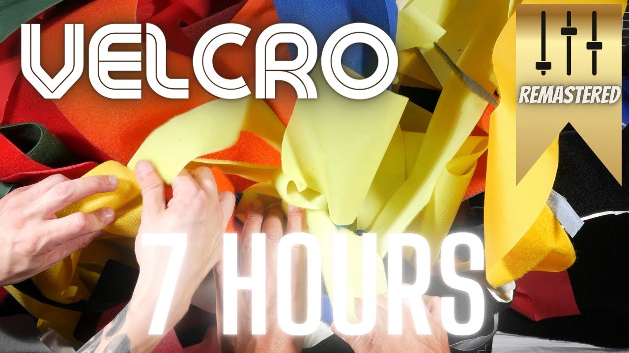 7 Hours - Velcro Compilation | ASMR | 🌈 ripping, scratching, crunchy, crinkle sounds | REMASTERED
