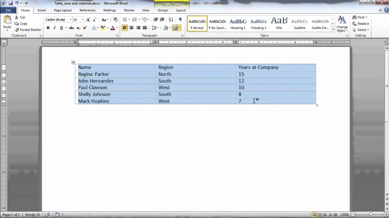 Как просмотреть сетку таблицы в Microsoft Word