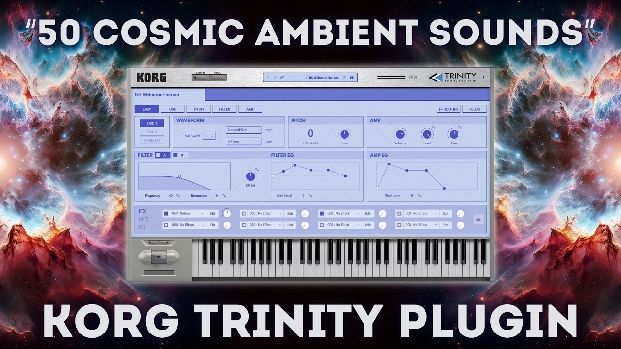 Korg Trinity Plugin - “50 Cosmic Ambient Sounds”
