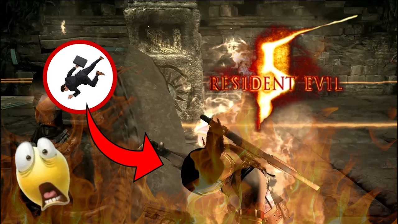 Resident Evil 5 laser puzzle (subtle foreshadowing) (GONE WRONG)