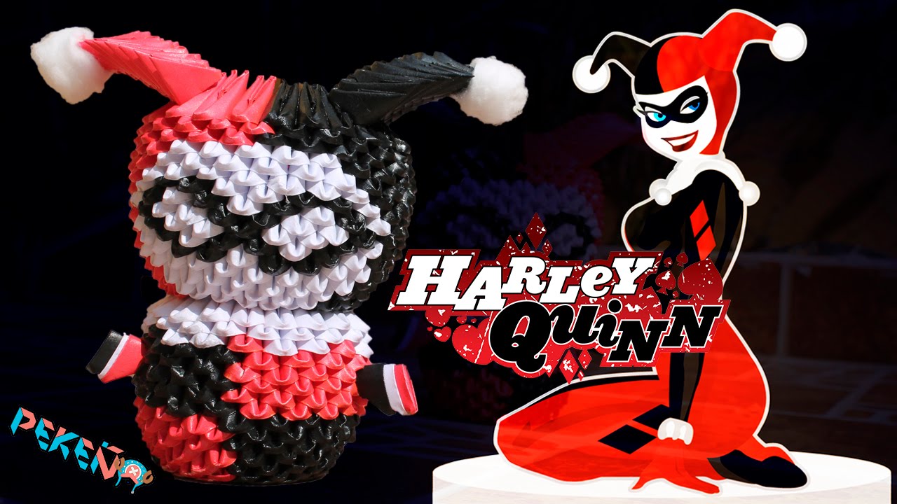 Harley Quinn 3D Origami | Pekeño 💜