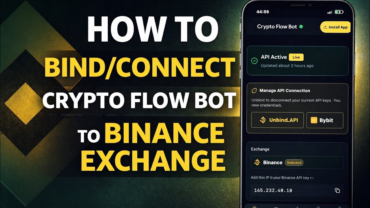 CRYPTO FLOW BOT - BINANCE API BINDING (Full Tutorial)