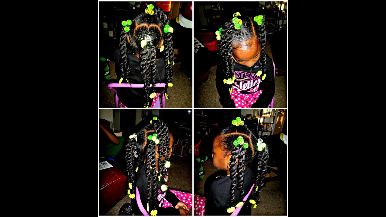 Little Girls Simple Hairstyle Using Havana Mambo Twist Hair