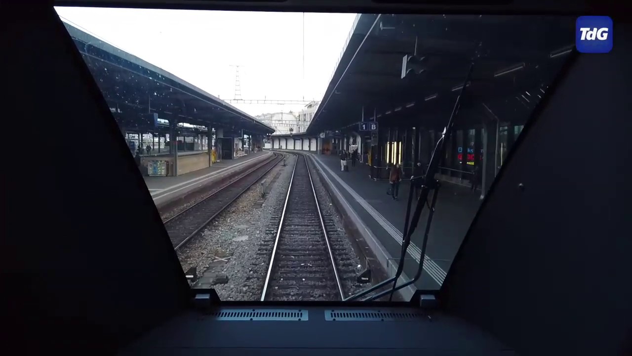Le CEVA depuis la cabine de pilotage d'un train