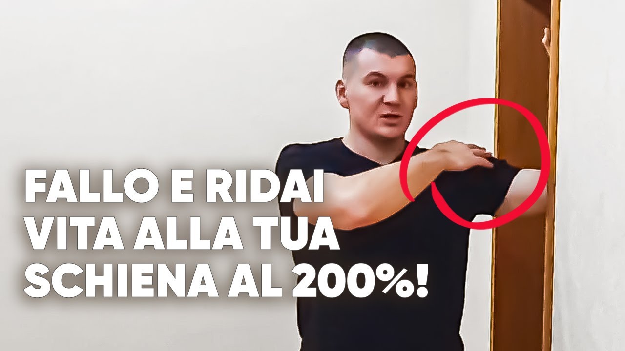 Dopo questo esercizio, non riconoscevo più me stesso… e nemmeno la mia schiena!