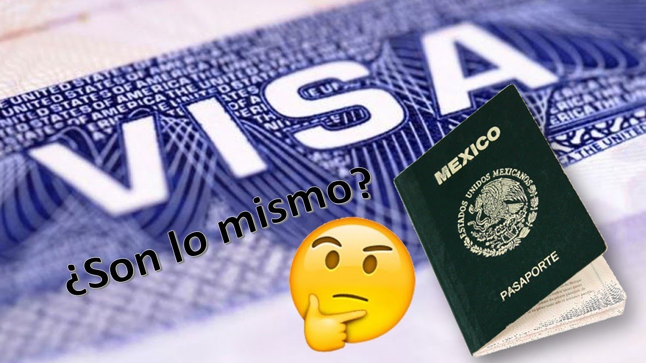 Pasaporte y visa, ¿Son lo mismo?