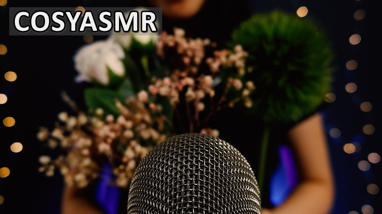 ASMR Lovely Rusting Gypsophila flowers, Soap Roses & Plastic Grass Ball Sounds | CosyASMR, Cosy ASMR