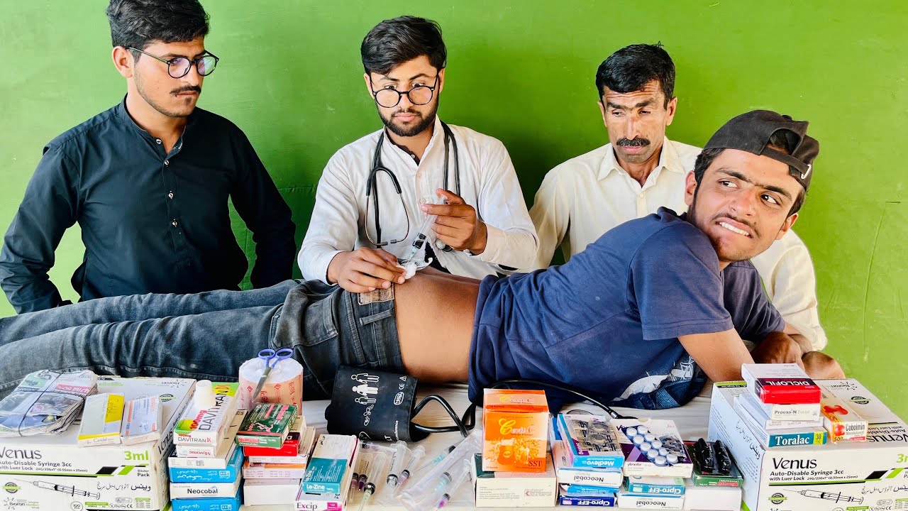 Doctor Uncle Ne Smart Boy Ko Bharti Plus Injection Laga Diya || #viralinjection #injectionwala 