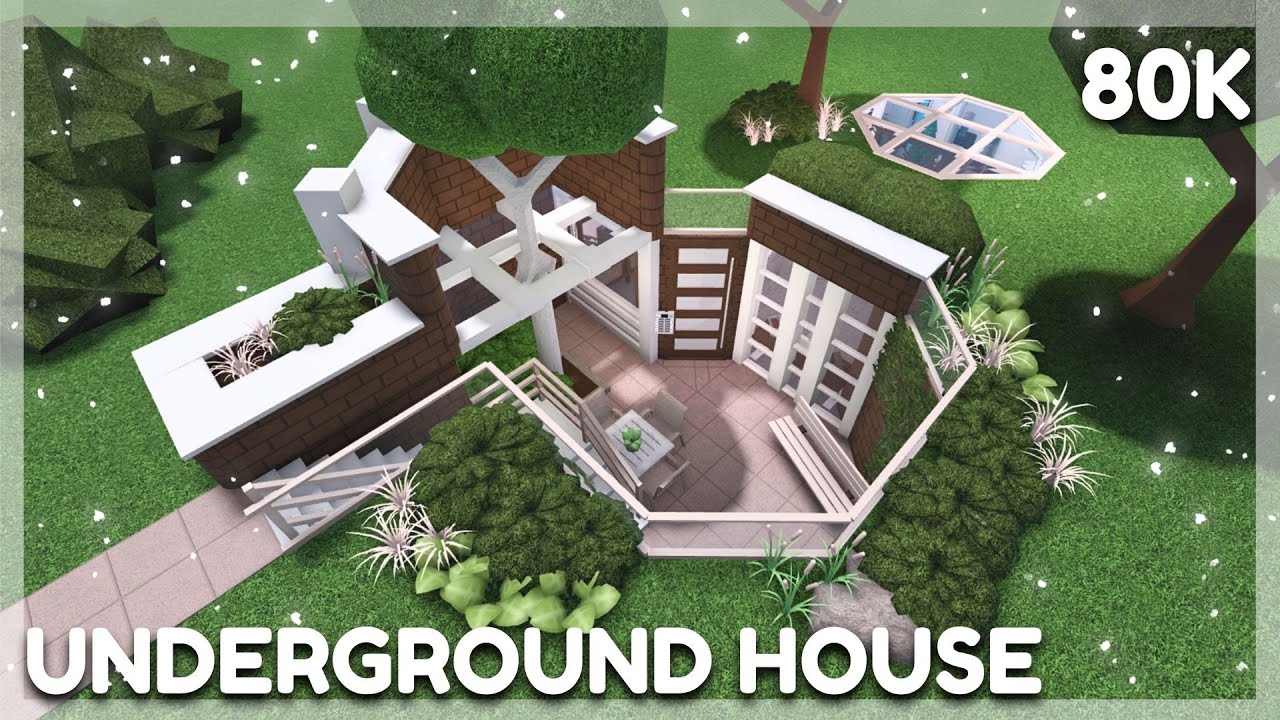 Modern Underground House Speed Build | Bloxburg Roblox
