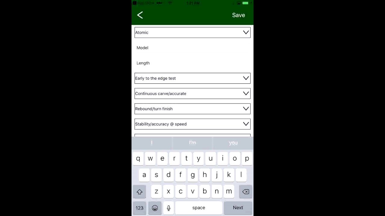 Real Skiers Test Card App instruction video