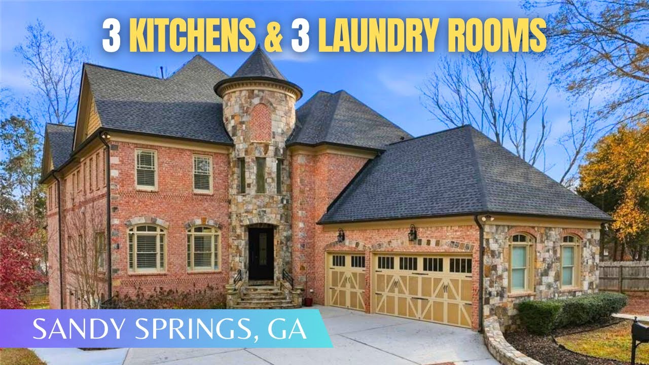 Inside this 7 BDRM Castle w/ 3 Kitchens + 3 Laundry Rooms + Basement Apartment + Gym + Movie Theater