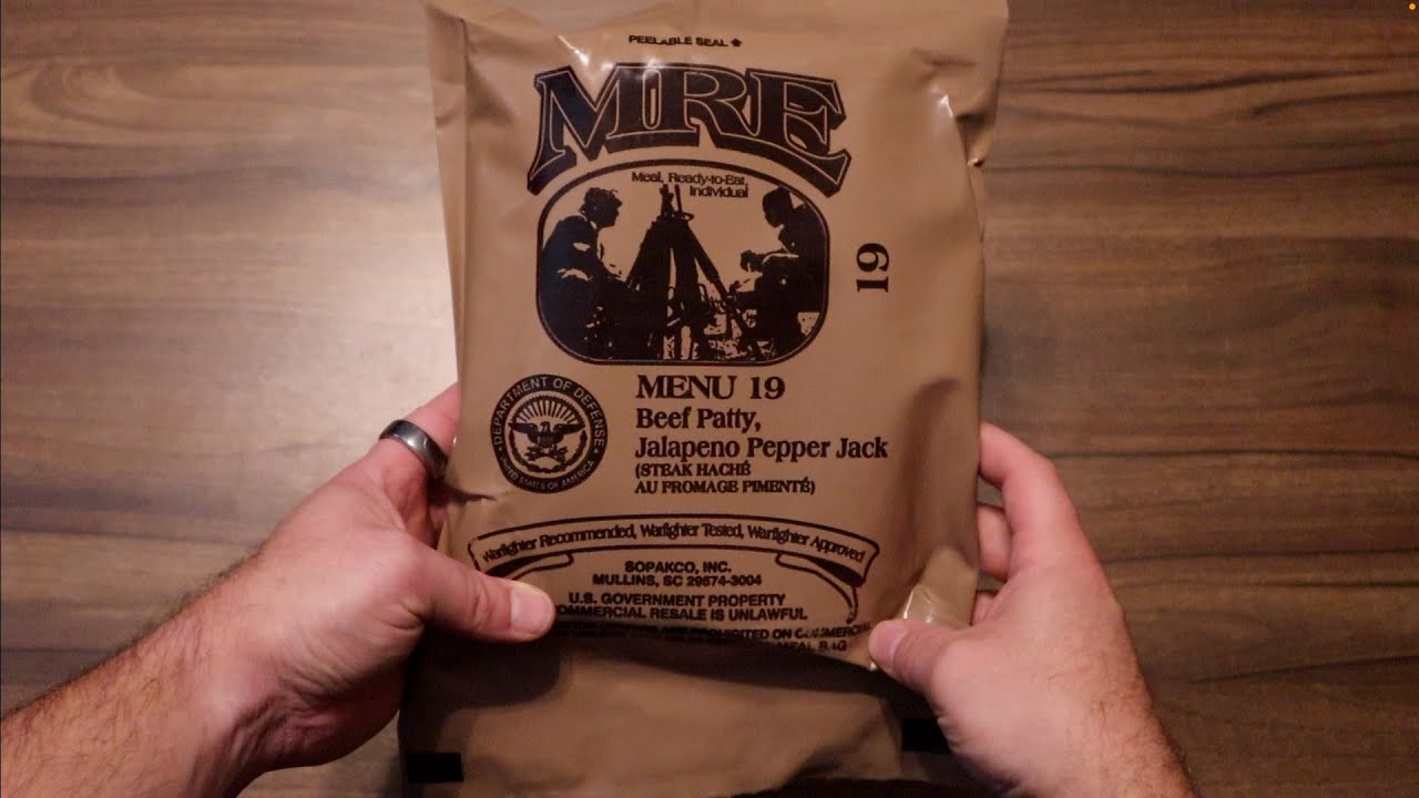U.S. MRE Review | Menu No. 19 | Beef Patty, Jalapeño Pepper Jack