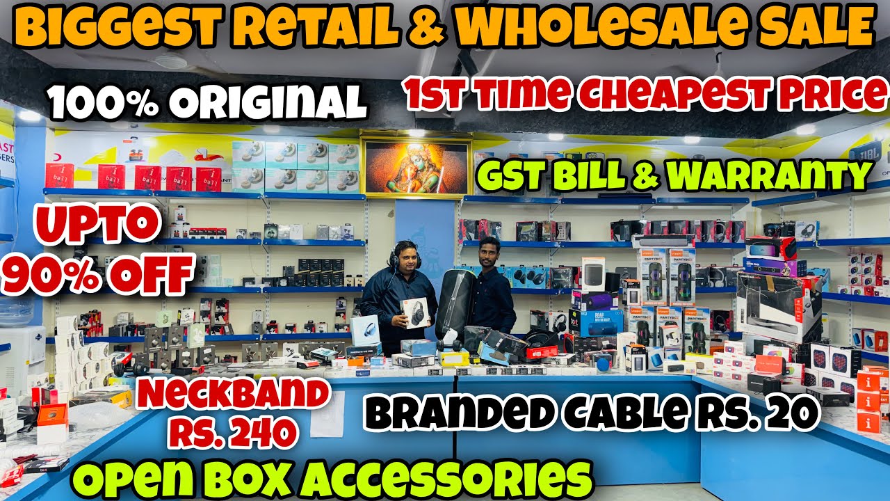 Open Box Accessories | Big Retail & Wholesale SALE | Upto 90% OFF | 100% Original | Capital Darshan