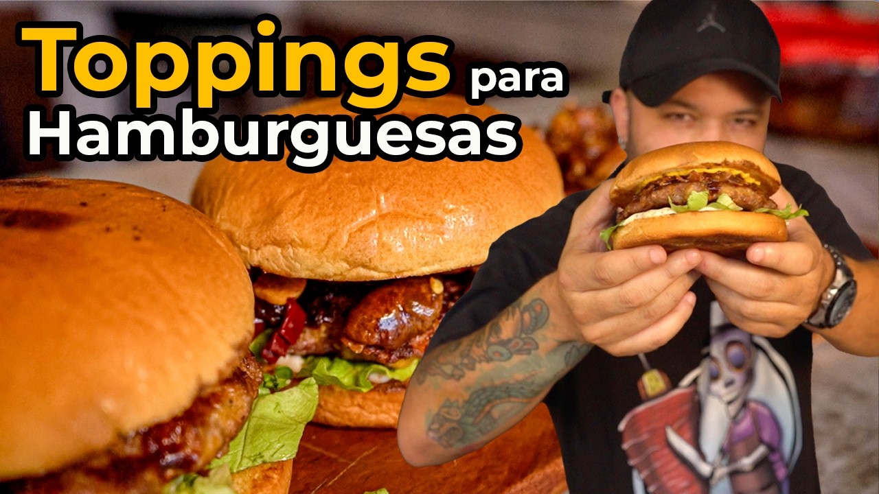 Hamburguesas poppers +Toppings