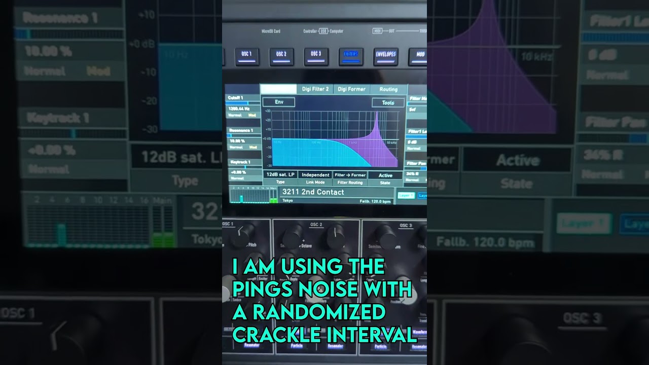 New Iridium Firmware Update is LIT! Geiger Counter!  ☢🤯☢  #synthesizer #audio #shorts #shortsfeed