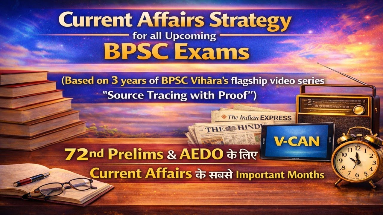 72nd Prelims & AEDO के लिए Current Affairs के सबसे Important Months | Current Affairs Strategy #BPSC