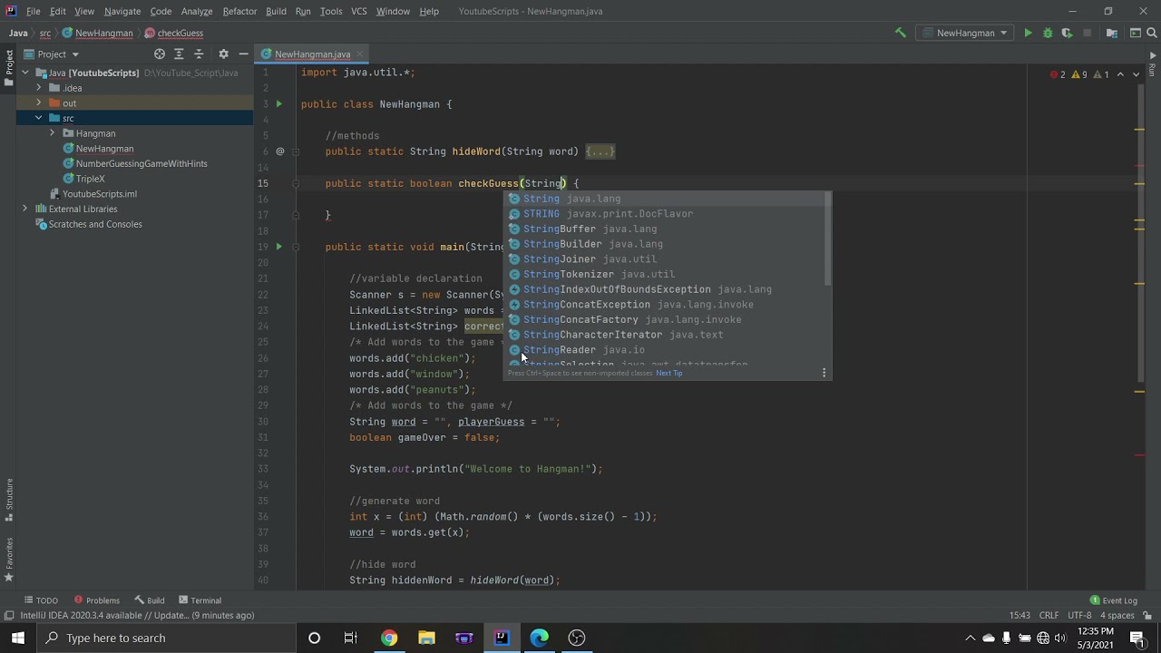 Java - Hangman