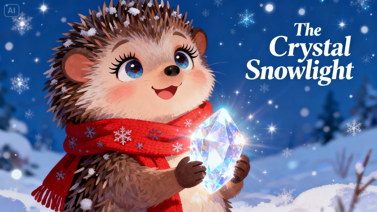 Luna the Little Hedgehog|The Night Luna Discovered the Silent Snowlight| Sleepy Winter Bedtime Story