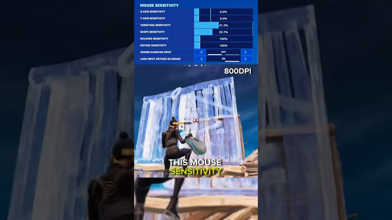 THE BEST MOUSE SENSITIVITY in FORTNITE 🔥🎯