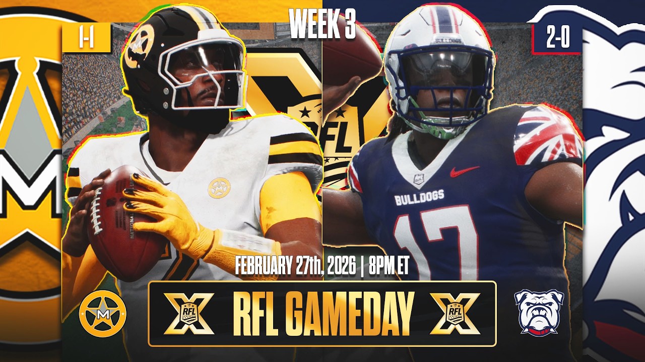RFL Season X: Marshals vs Bulldogs Week 3 | Madden 26 Teambuilder Franchise!
