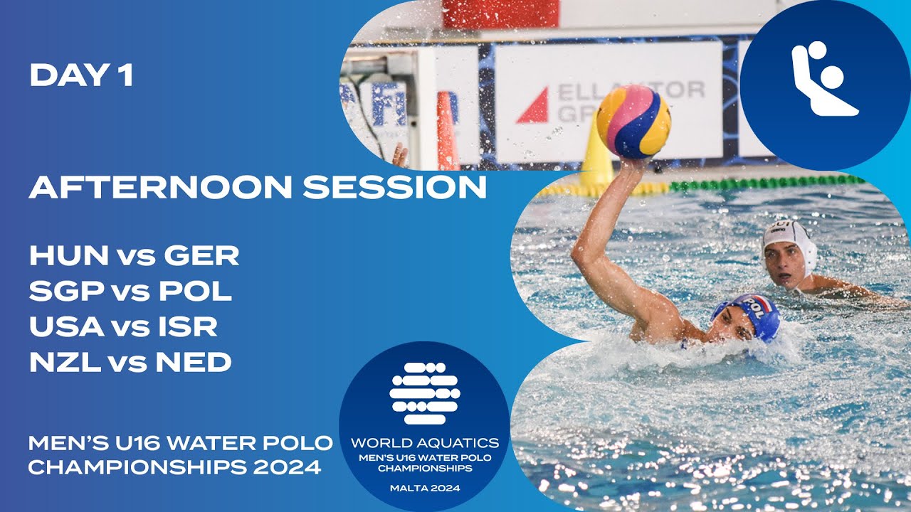Afternoon Session | Pool A | Day 1 | World Aquatics Men’s U16 Water Polo Championships 2024