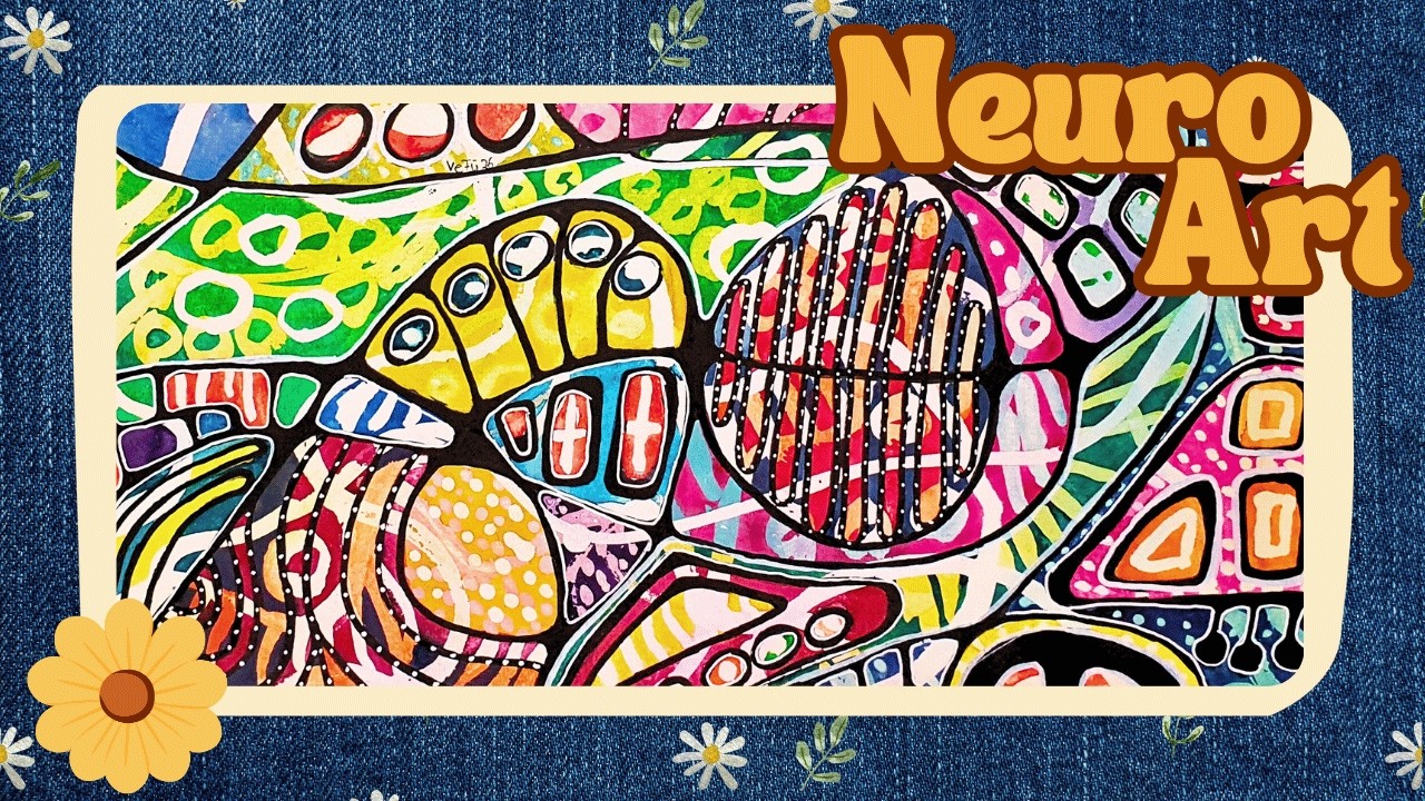 Calm Neurographic Art | Full Process | 1h56 Relaxing Drawing Session