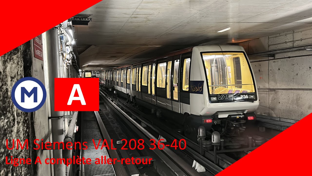 Tisséo - UM Siemens VAL 208 36-40 Ligne A Complète Aller-Retour (Inédit)