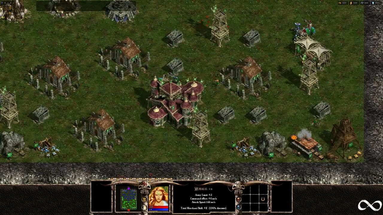 Warlords Battlecry III, AI Battle, Minotaur vs Undead