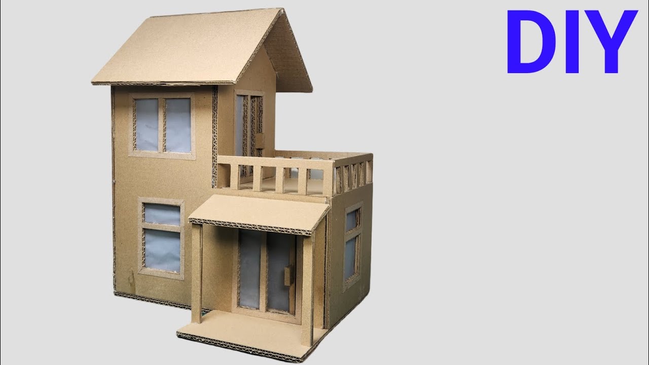Amazing Cardboard House Craft || Easy handmade Crafts