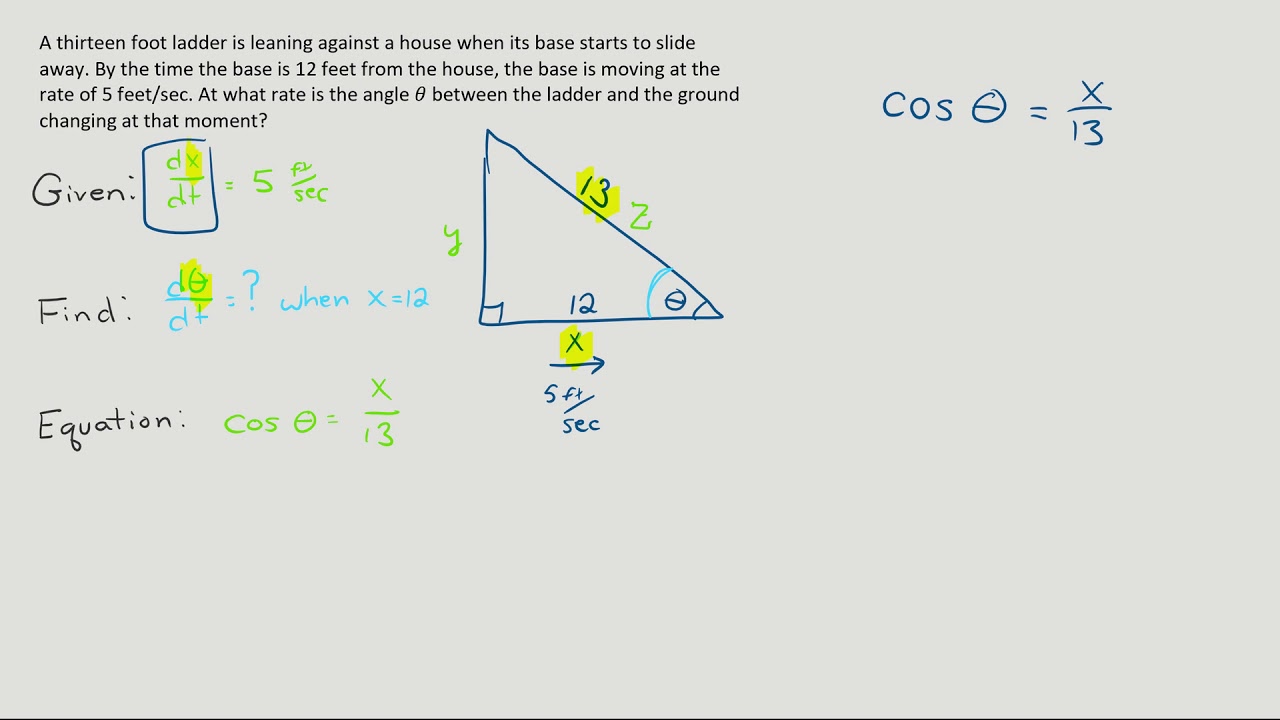 Related Rates with Trigonometry