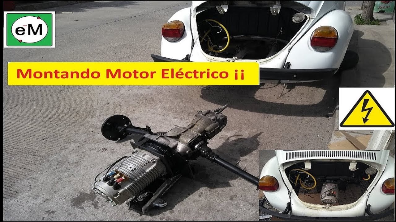 Vocho Eléctrico¡¡ Acoplando Motor Eléctrico a la transmisión