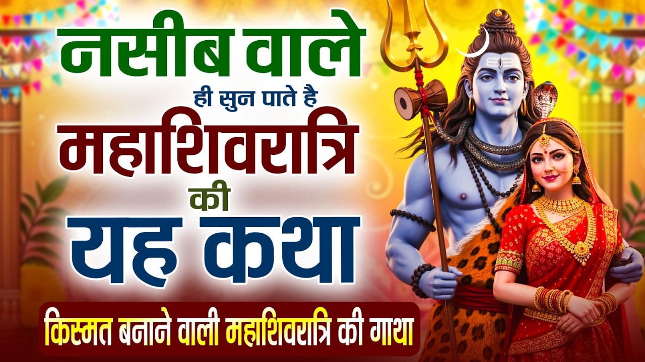 नसीब वाले ही सुन पाते है महाशिवरात्रि की कथा~शिव विवाह की कथा|Shiv Vivah Katha |Shivratri Gatha 2026