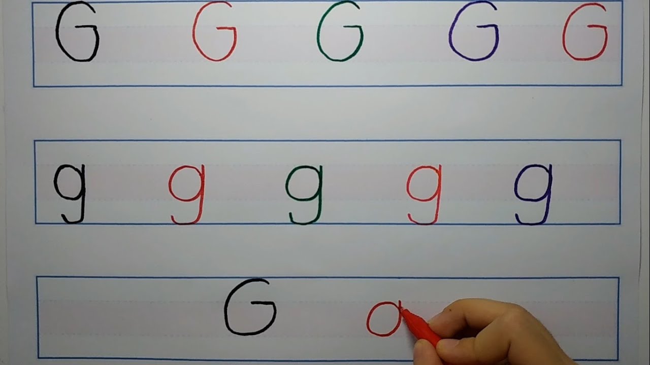 G Harfini Öğreniyorum - G Sesi Hissettirme ve Yazma Çalışması (Ders 75)