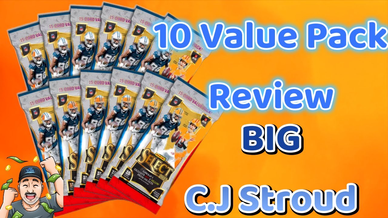 2023 Select Football Value pack review. 🔥Big CJ Stoud Hit🔥