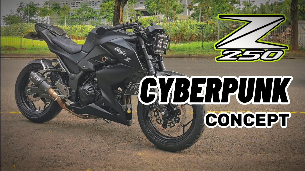2023 Z250 CYBERPUNK CONCEPT : BELUM ADA YANG BIKIN BEGINI. #z250 #cyberpunk #modificazone