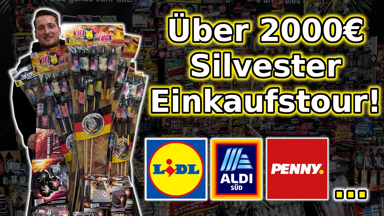 GRÖẞTE FEUERWERK EINKAUFSTOUR 2023/24?! | Gewinnspiel🍀 2000€ Silvesterfeuerwerk